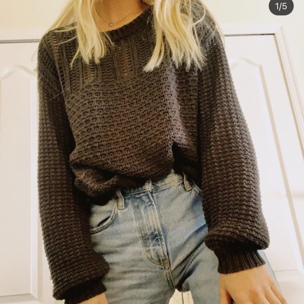 Gray sweater